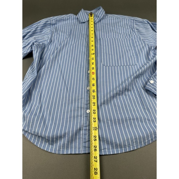A New Day Blue Long Sleeve Button Front Women's Small Casual Dress Shirt - Picture 6 of 11
